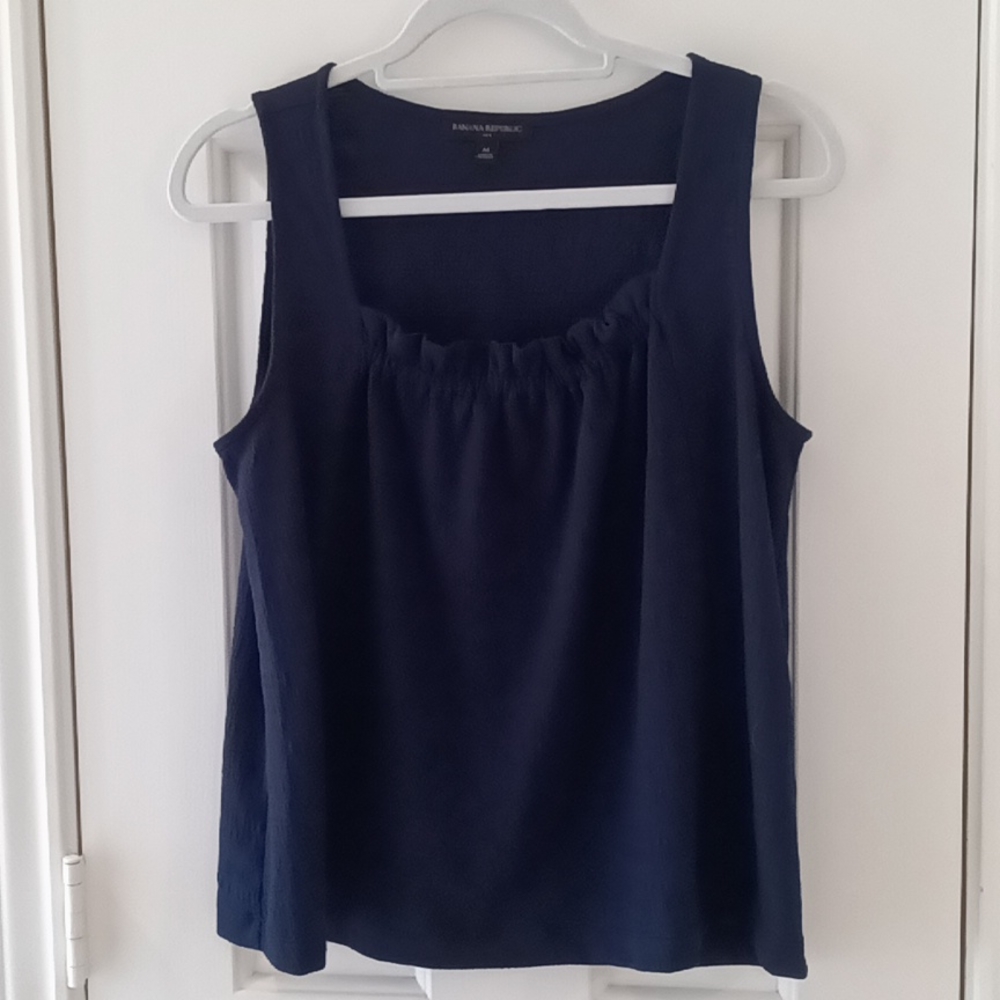 Banana Republic Navy Sleeveless Top Sz M